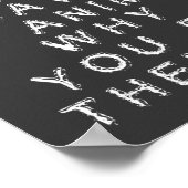 ビーガン食べ物の食のポスターおもしろいシンボルや象徴 ポスター (角)