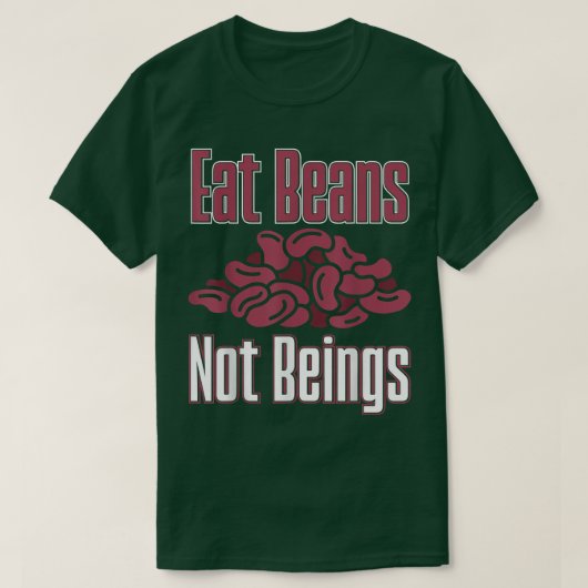 ビーガン食べ豆Not Balives栄養ベジタリアン Tシャツ (デザイン正面)