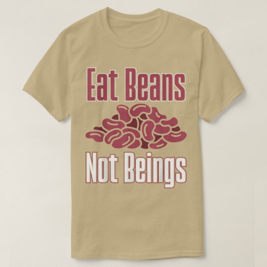 ビーガン食べ豆Not Balives栄養ベジタリアン Tシャツ (デザイン正面)