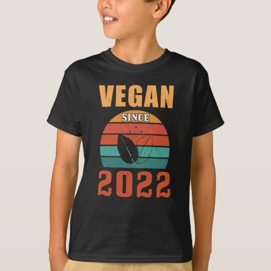 ビーガン2022年以来のビーガンギフト Tシャツ (正面)