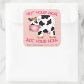 ビーガン – お母さんではない – ミルクではない(3-in x 3-in) スクエアシール (バッグ)