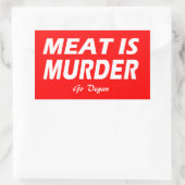 ビーガン |アクティビズムのスタンプ |救動物 長方形シール (バッグ)