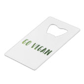 ビーガン クレジットカード栓抜き (正面アングル)