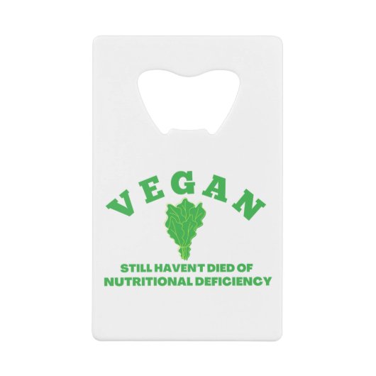 ビーガン クレジットカード栓抜き (正面)