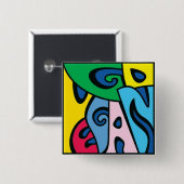 ビーガン-スタイル1 --は行きます 缶バッジ (正面&裏面)