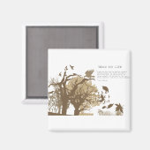 ビーガン – トルストイ引用文 マグネット (正面/裏面)