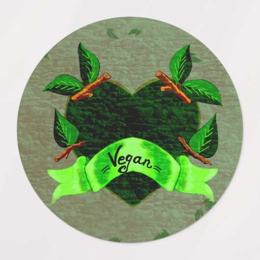 ビーガン ラベル (デザイン1)