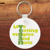 ビーガン..ロ食べーヴの野菜とナッツ キーホルダー (正面)