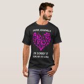 ビーガン 動物愛護者 遅くなってごめんなさい Tシャツ (正面フル)
