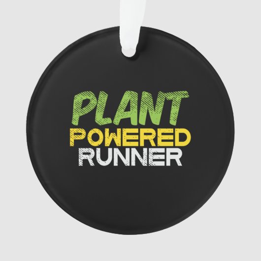 ビーガン – 植物動力ランナー オーナメント (正面)