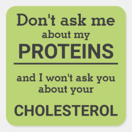 ビーガン – 私の頼タンパク質のおもしろいについては知らない スクエアシール