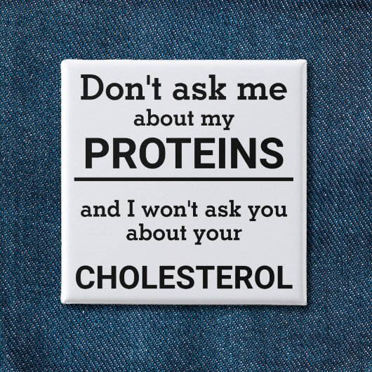 ビーガン – 私の頼タンパク質のおもしろいについては知らない 缶バッジ