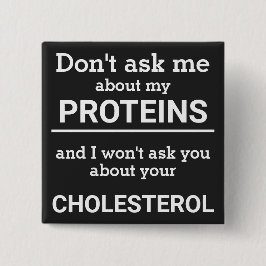 ビーガン – 私の頼タンパク質のおもしろいについては知らない 缶バッジ