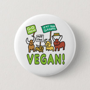 ビーガン 缶バッジ