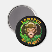 ビーガンGorilla – 植物の力を持つ引用文 マグネット (正面/裏面)