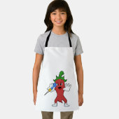 ビーガンPepper at Darts with Dart.PNG エプロン (インサイチュ)