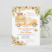 ビーガールのベビーシャワーの招待でドライブ 招待状 (スタンド正面)