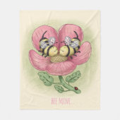 ビーキスをするツ フリースブランケット (正面)