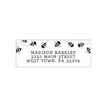 ビーキッズカワイビーハイブ差出人住所スタンプ