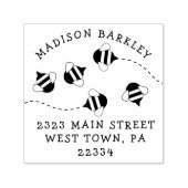 ビーキッズカワイビーハイブ差出人住所スタンプ セルフインキングスタンプ (デザイン)