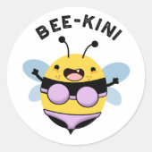 ビーキニビーおもしろいパン ラウンドシール (正面)