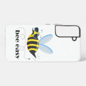 ビーキャラクターと口ひげサングラスビー簡単 SAMSUNG GALAXYケース (裏面横)