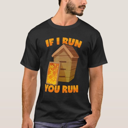 ビーキーパーことわざもしビーハイブ走イユーザ Tシャツ (正面)