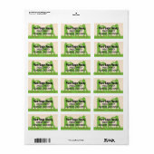 ビーキーパーシルエットカスタム金ゴールドハニージャー ラベル (フルシート)