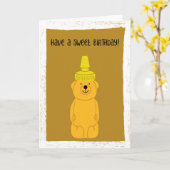 ビーキーパーズハニーラバーズスウィートハッピーバースデー カード (黄色い花)