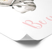 ビークインキュートベビーラクーンウッドランドボホ子供部屋 ポスター (角)