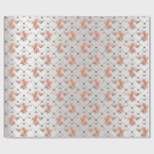 ビークイーンバラグレー赤面ハニーグリルハネムーン ラッピングペーパー (フラット)