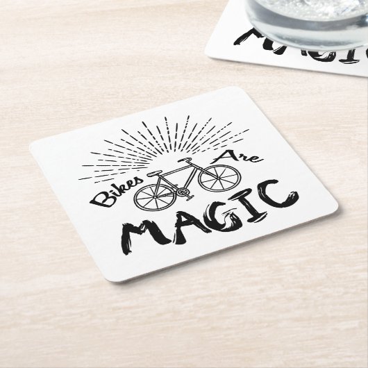 ビークスアレ魔法 スクエアペーパーコースター (アングル)