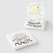 ビークスアレ魔法 ストーンコースター (横)