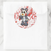 ビークベアクラシックラウンドステッカー ラウンドシール (バッグ)