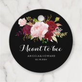 ビークラシックズのトロピカルブラック結婚 フェイバータグ (正面)