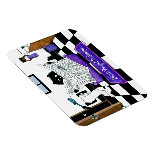 ビークル忘れで猫の磁石をすくい上げないこと マグネット (右側)