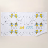 ビークールパーソナライズされた ビーチタオル (正面)