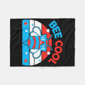 ビークール4th 7月赤白青アメリカ合衆国 フリースブランケット (正面(横))