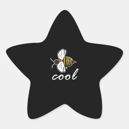 ビークール |ビーおもしろいラバーギフト | Bee Keeper Gift 星シール (正面)