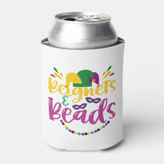 ビーグネッツ&ビーズおもしろいマーディグラスカーニバルギフト 缶クーラー (缶正面)