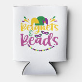 ビーグネッツ&ビーズおもしろいマーディグラスカーニバルギフト 缶クーラー (正面)