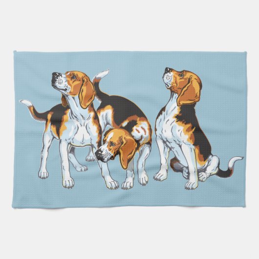 ビーグハウンド キッチンタオル (横)