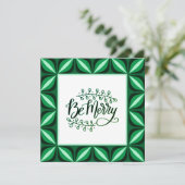 ビーグリーンメリーレトロクリスマスフラットカード (スタンド正面)