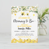 ビーグリーンリー金ゴールド男女兼用ベビーシャワー 招待状 (スタンド正面)