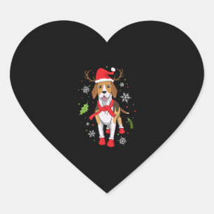 ビーグルおもしろいス・クリスマスギフト ハートシール