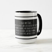 ビーグルおもしろいーラブマイパパドッグ恋人 マグカップ (正面右)