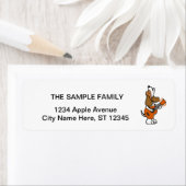 ビーグルおもしろいー犬の歌と遊ギター ラベル (インサイチュ)