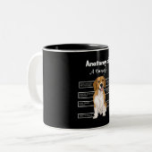 ビーグルおもしろい犬愛好家の贈り物の解剖学 ツートーンマグカップ (正面左)