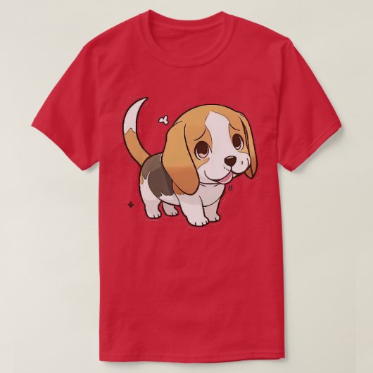 ビーグルかわいい Tシャツ (デザイン正面)