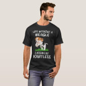 ビーグルがいない3つの人生 Tシャツ (正面フル)